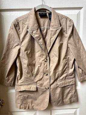 axcess Beige Utility Blazer Size 14